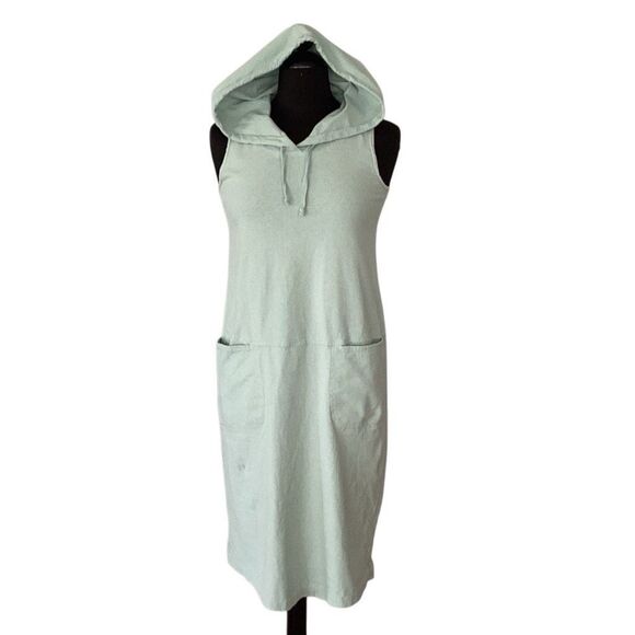 fresh produce Dresses & Skirts - Vintage Fresh Produce Hooded Dress Sleeveless Women’s Small Cover Up 100% Cotton